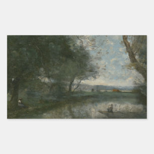 Jean-Baptiste-Camille Corot - Landscape Rectangular Sticker