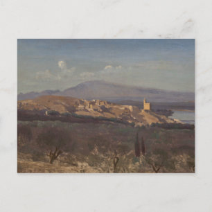 Jean-Baptiste-Camille Corot-Villeneuve-les-Avignon Postcard