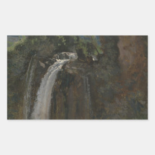 Jean-Baptiste-Camille Corot - Waterfall at Terni Rectangular Sticker