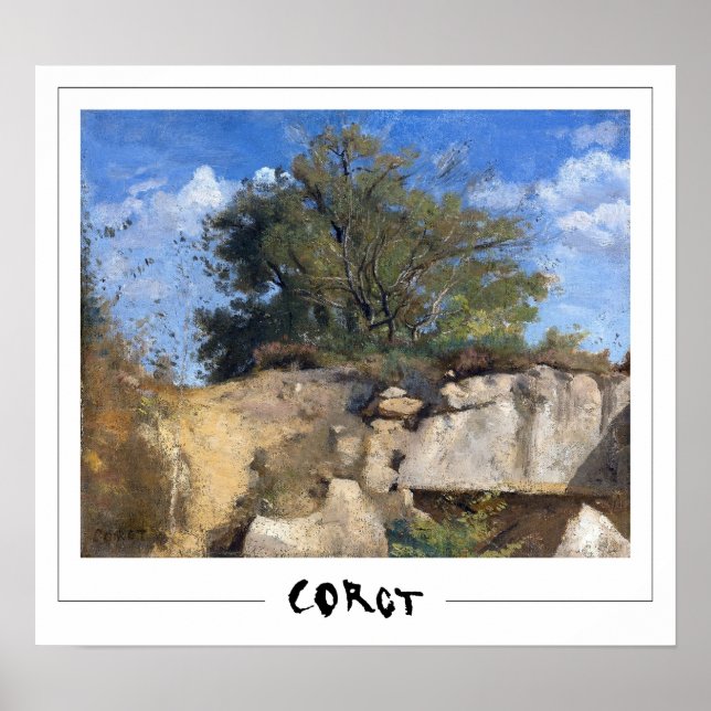 Jean-Baptiste-Camille Corot Zedign Art Poster #201 (Front)