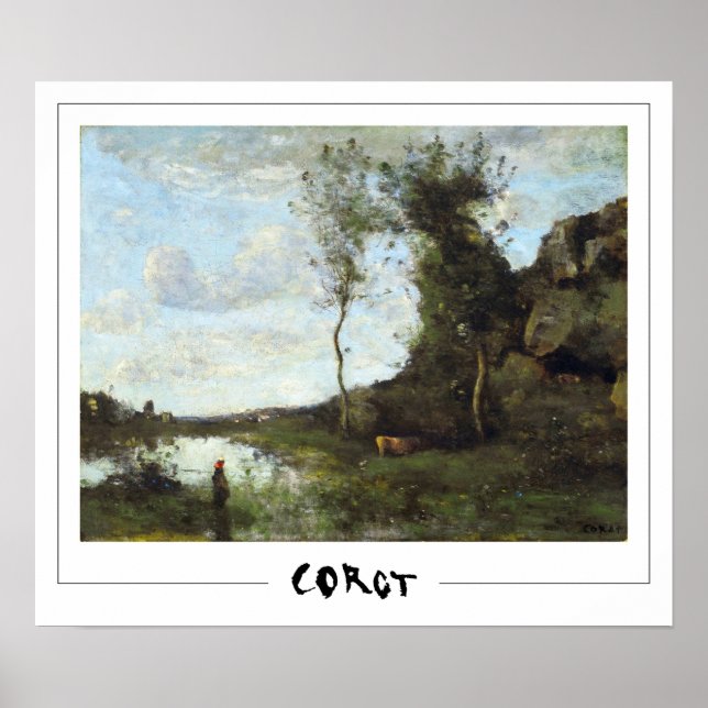 Jean-Baptiste-Camille Corot Zedign Art Poster #325 (Front)