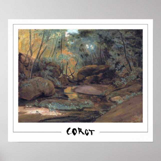 Jean-Baptiste-Camille Corot Zedign Art Poster #391 (Front)