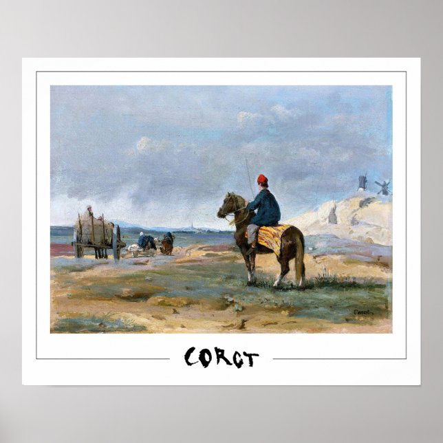 Jean-Baptiste-Camille Corot Zedign Art Poster #76- (Front)