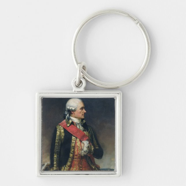 Jean-Baptiste de Vimeur  Count of Rochambeau Key Ring (Front)