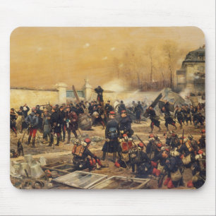 Jean Baptiste Edouard Detaille - The Defence of Ch Mouse Pad