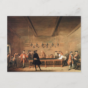 Jean-Baptiste-Simeon Chardin- A Game of Billiards Postcard