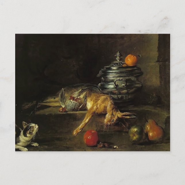 Jean-Baptiste-Simeon Chardin- The Silver Tureen Postcard (Front)