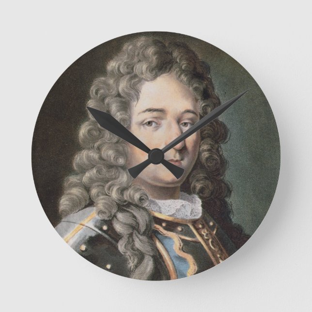 Jean Bart (1651-1702), 1789 (coloured engraving) ( Round Clock (Front)