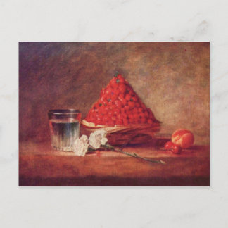 Jean Chardin - The strawberry basket Postcard