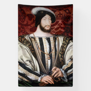 Jean Clouet - Francois I, King of France Banner