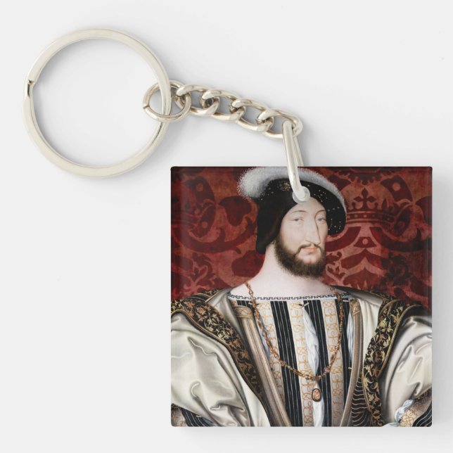 Jean Clouet - Francois I, King of France Key Ring (Front)