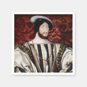 Jean Clouet - Francois I, King of France Napkin