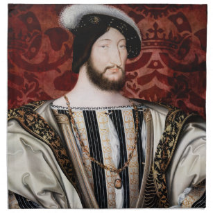 Jean Clouet - Francois I, King of France Napkin