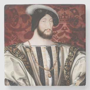 Jean Clouet - Francois I, King of France Stone Coaster