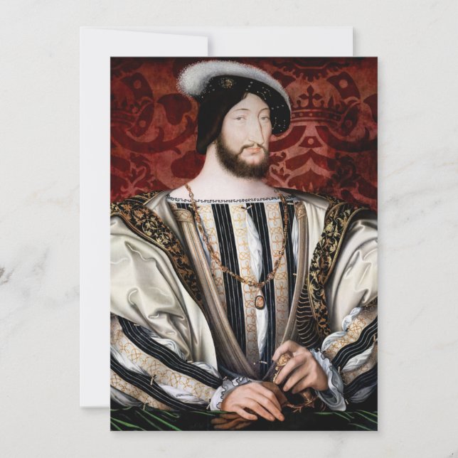 Jean Clouet - Francois I, King of France Thank You Card (Front)