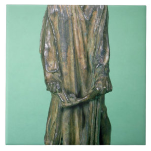 Jean d'Aire, from the Burghers of Calais (bronze) Ceramic Tile
