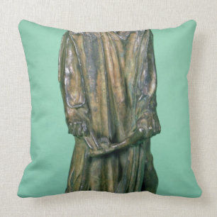 Jean d'Aire, from the Burghers of Calais (bronze) Cushion