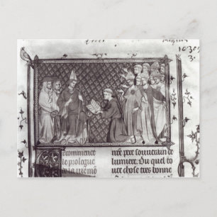 Jean d'Antioch before Martin IV Postcard