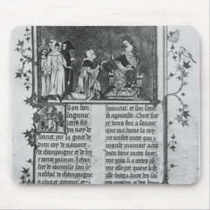 Jean de Joinville offering his book on St. Louis Mouse Pad