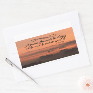 Jean de La Fontaine Inspirational Quote "Destiny" Rectangular Sticker