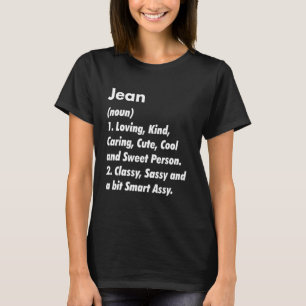 Jean Definition Personalised Funny Birthday Idea T-Shirt