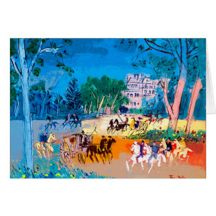 Jean Dufy Bois de Boulogne Card