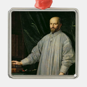 Jean Duvergier de Hauranne Abbot of Metal Tree Decoration