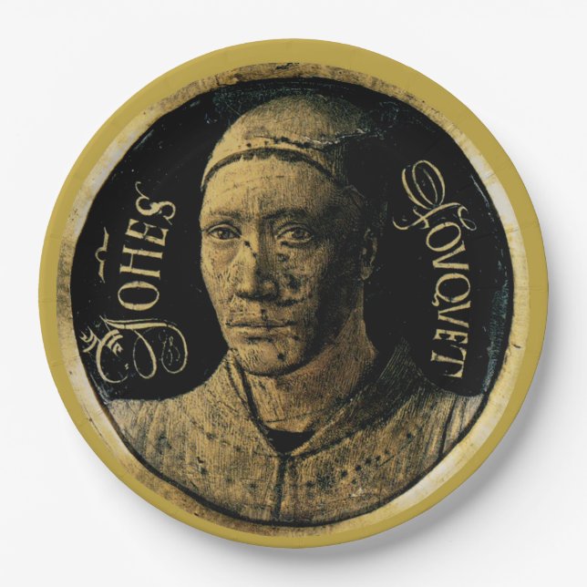 Jean Fouquet French painter Paper Plate (Front)