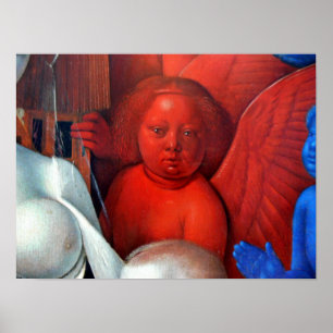 Jean Fouquet - Madonna and Child Detail Poster