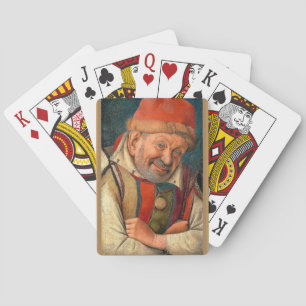 Jean Fouquet Portrait of Court Fool Pietro Gonella Playing Cards