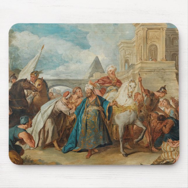 Jean-Francois de Troy - The Triumph of Mordecai Mouse Pad (Front)