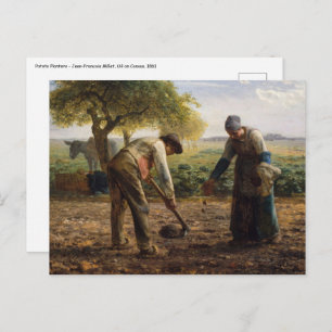 Jean-Francois Millet - Potato Planters Postcard