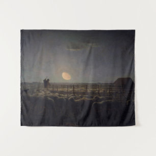 Jean-Francois Millet - Sheepfold, Moonlight 1860 Tapestry