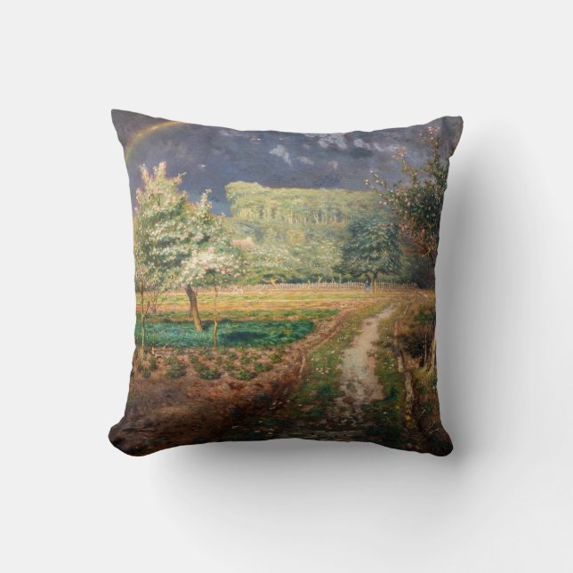 Jean-Francois Millet - Spring at Barbizon Cushion (Front)