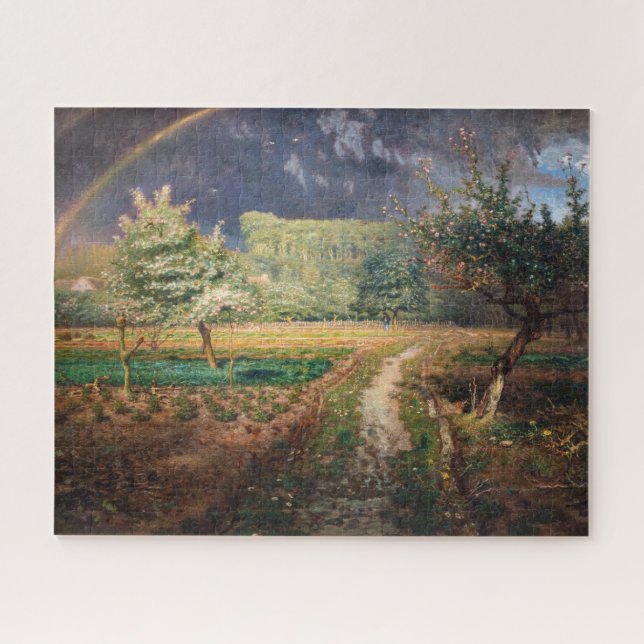 Jean-Francois Millet - Spring at Barbizon Jigsaw Puzzle (Horizontal)