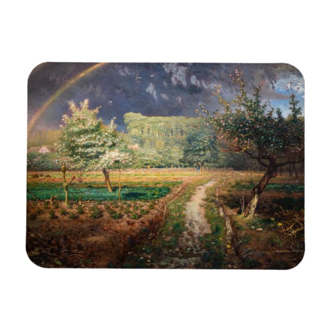 Jean-Francois Millet - Spring at Barbizon Magnet (Horizontal)