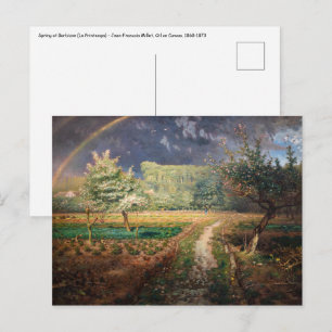 Jean-Francois Millet - Spring at Barbizon Postcard