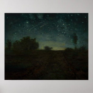 Jean-Francois Millet - Starry Night Poster