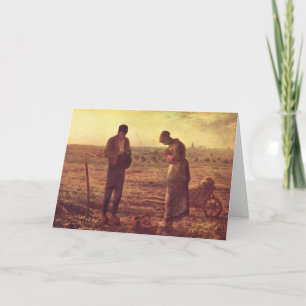 Jean-Francois Millet- The Angelus Card