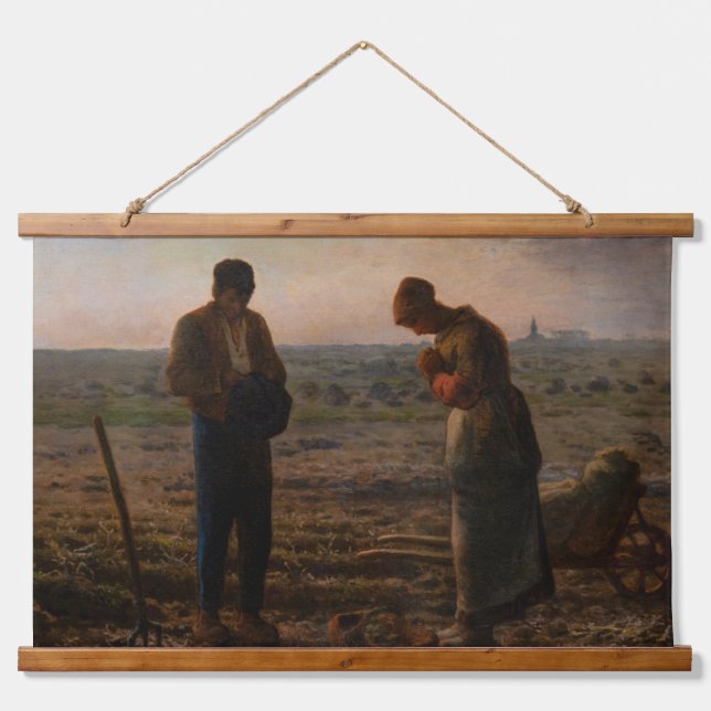 Jean-Francois Millet - The Angelus Hanging Tapestry (Front)