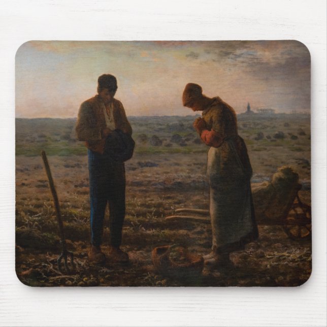 Jean-Francois Millet - The Angelus Mouse Pad (Front)