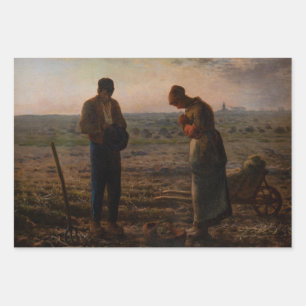 Jean-Francois Millet - The Angelus Wrapping Paper Sheet