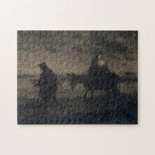 Jean-Francois Millet - The Flight Into Egypt Jigsaw Puzzle