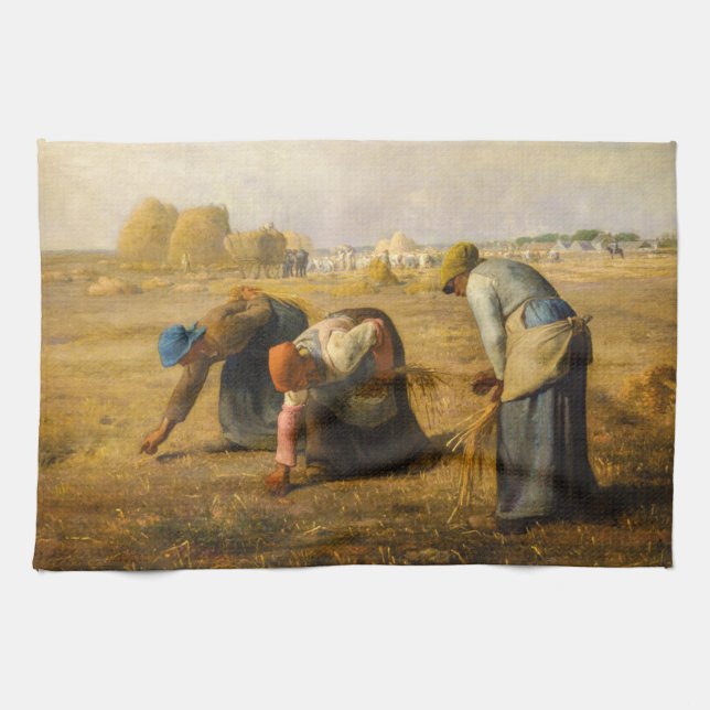 Jean-Francois Millet - The Gleaners Tea Towel (Horizontal)