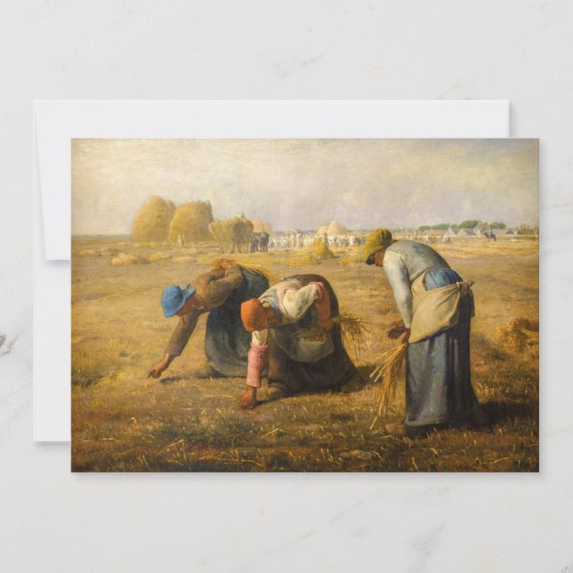 Jean-Francois Millet - The Gleaners Thank You Card (Front)