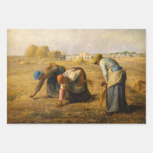 Jean-Francois Millet - The Gleaners Wrapping Paper Sheet