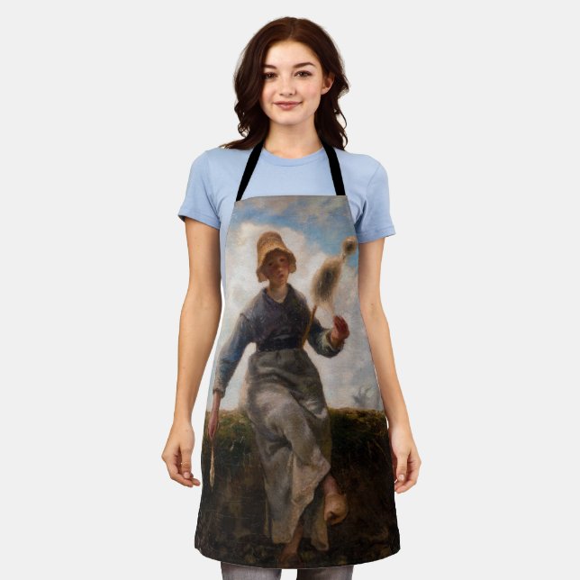 Jean-Francois Millet - The Spinner Girl Apron (Worn)