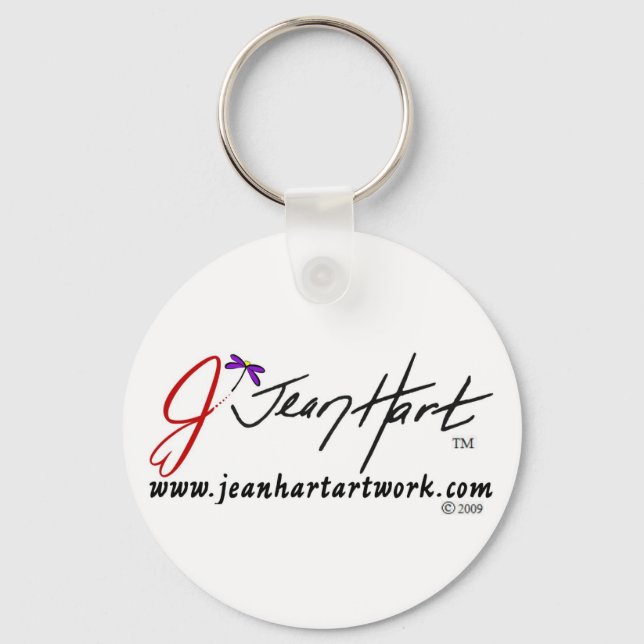 Jean Hart Artwork logo Key Ring (Front)