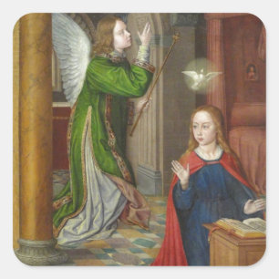 Jean Hey Annunciation Square Sticker
