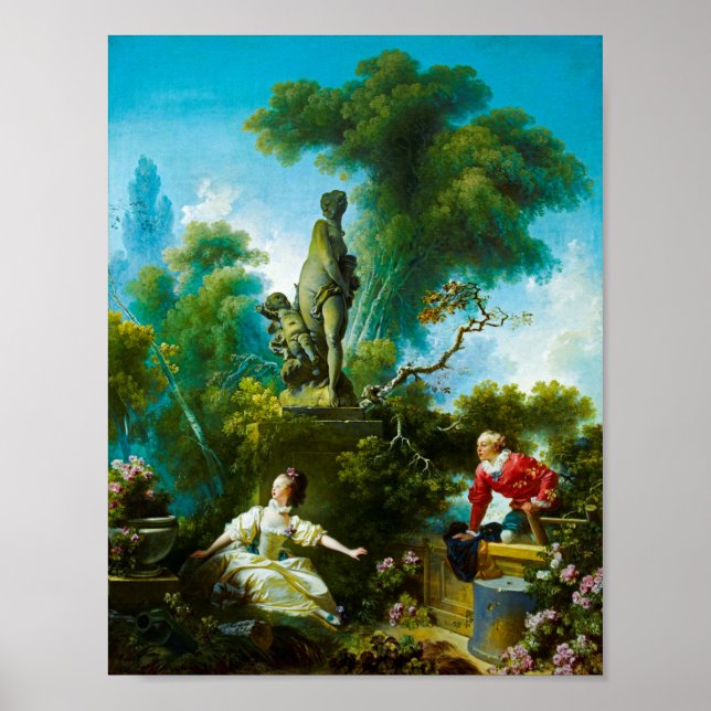 Jean-Honore Fragonard: The Progress of Love. Poster (Front)